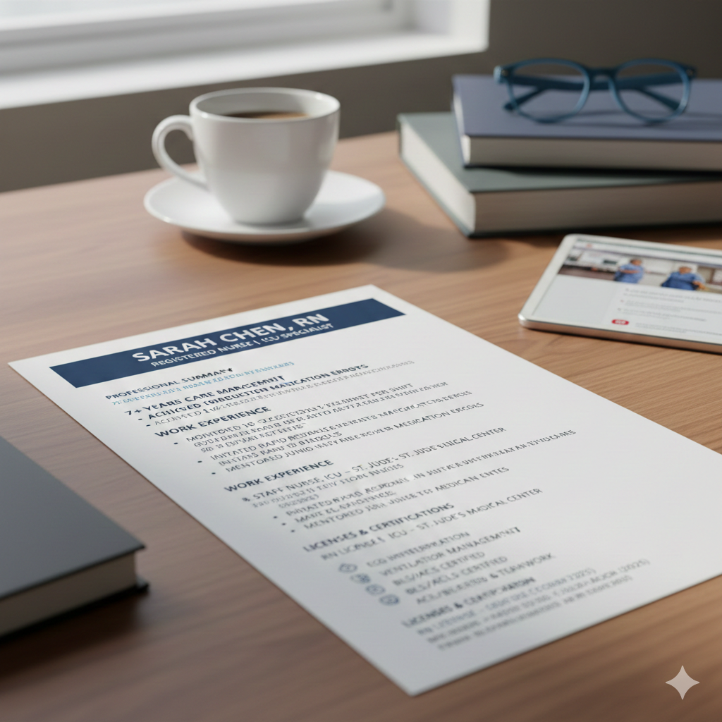 تصویر مقاله: راهنمای جامع و صفر تا صد نگارش رزومه حرفه‌ای برای شغل پرستاری